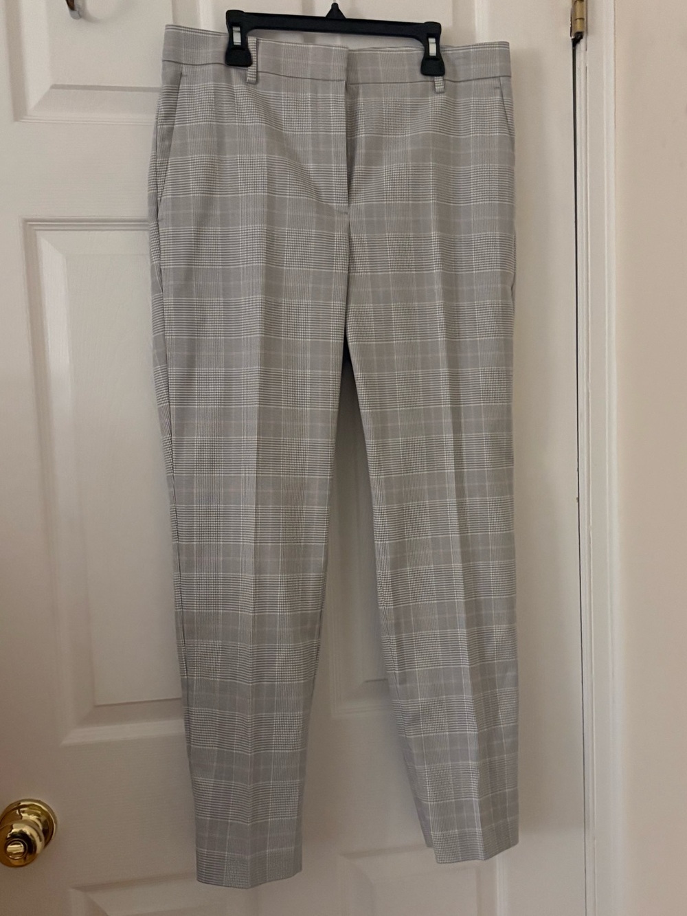 Ann Taylor Gray Plaid Career Trousers